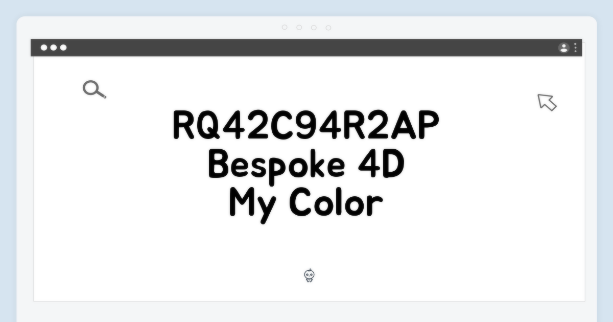 비스포크 4도어 RQ42C94R2AP, 패널 색상 선택 마스터!