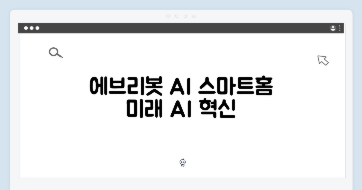 에브리봇 AI, 스마트홈의 미래