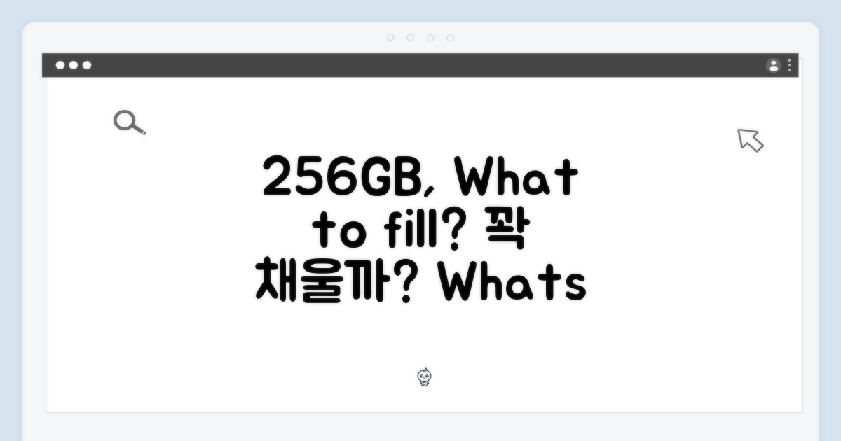 256GB, 무엇을 담을까?