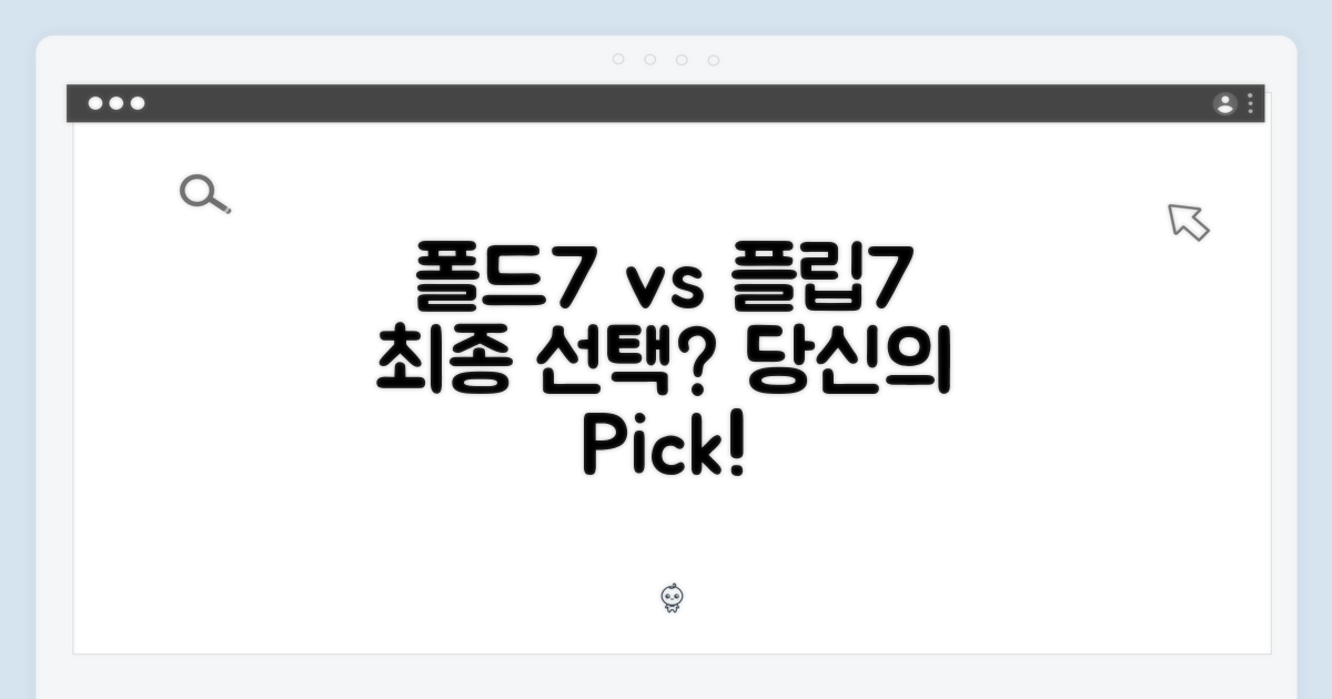 폴드7 vs 플립7, 당신의 선택은?