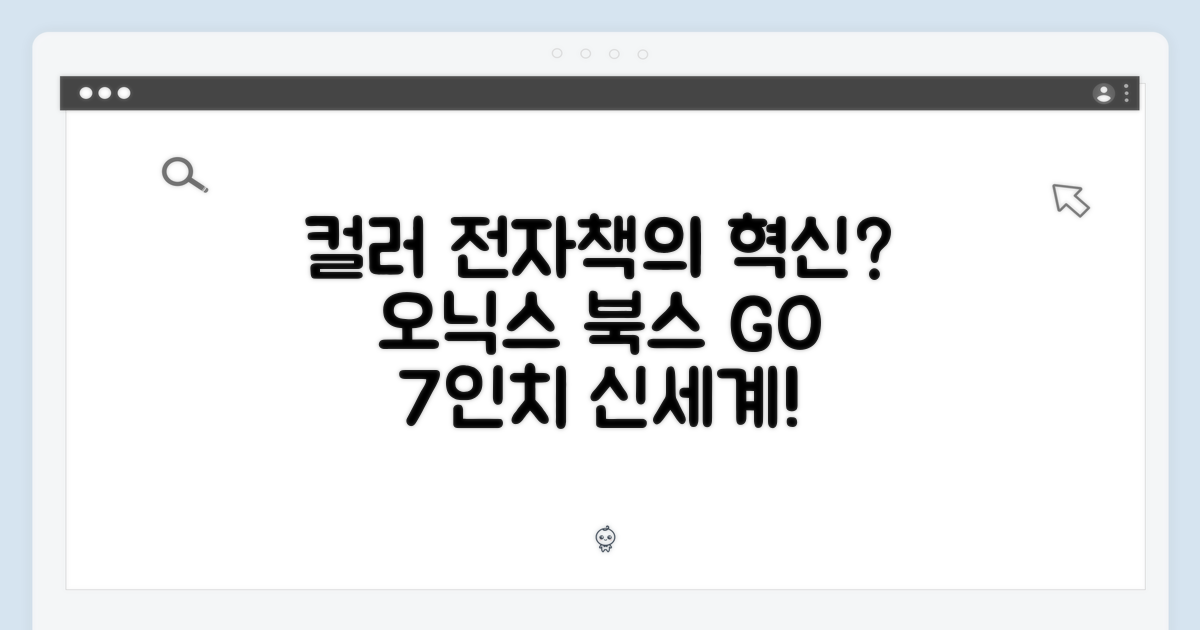 오닉스 북스 GO 7인치 컬러, 컬러 전자책의 신세계일까?