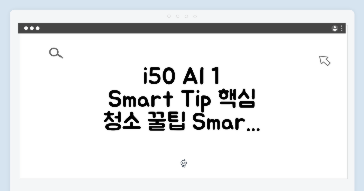 아이닉 i50 AI 1가지 스마트 청소 팁