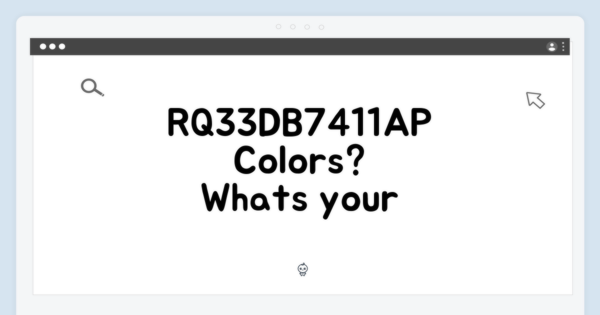 RQ33DB7411AP, 매력적인 색은?