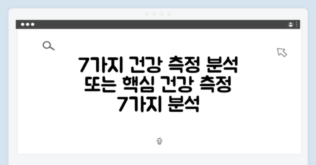 7가지 건강 측정 분석