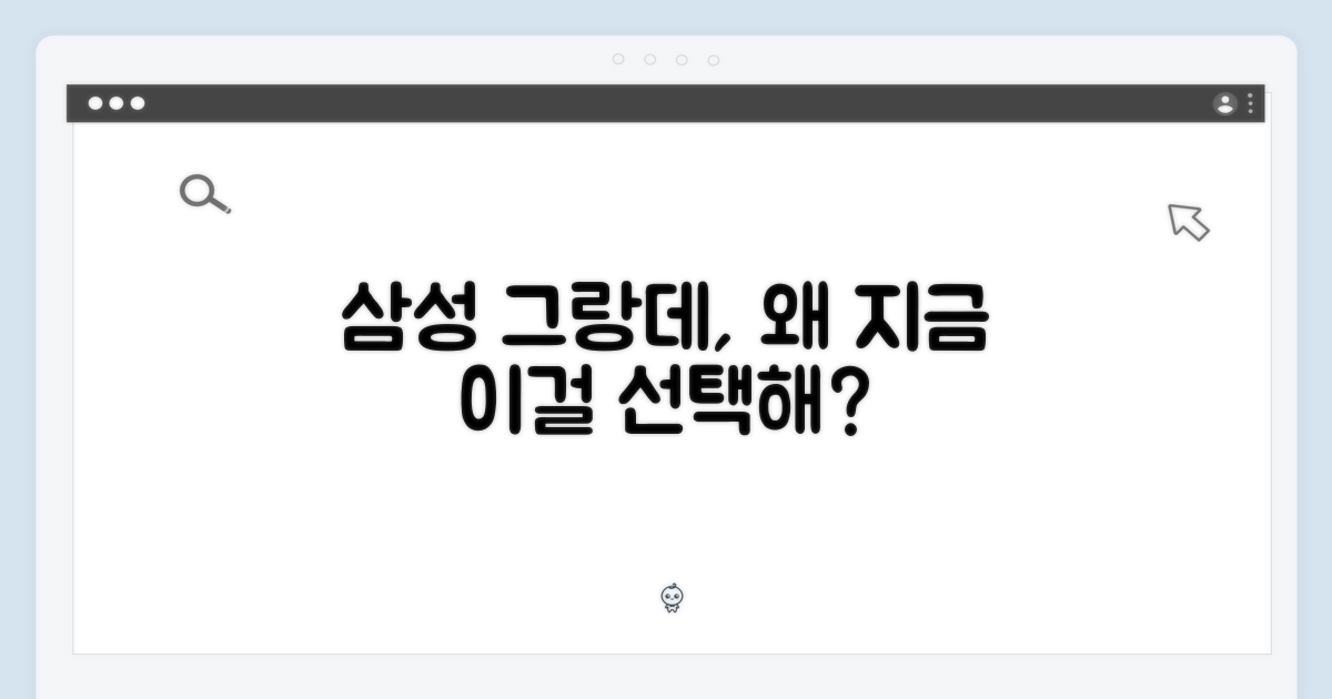 삼성 그랑데, 선택의 이유