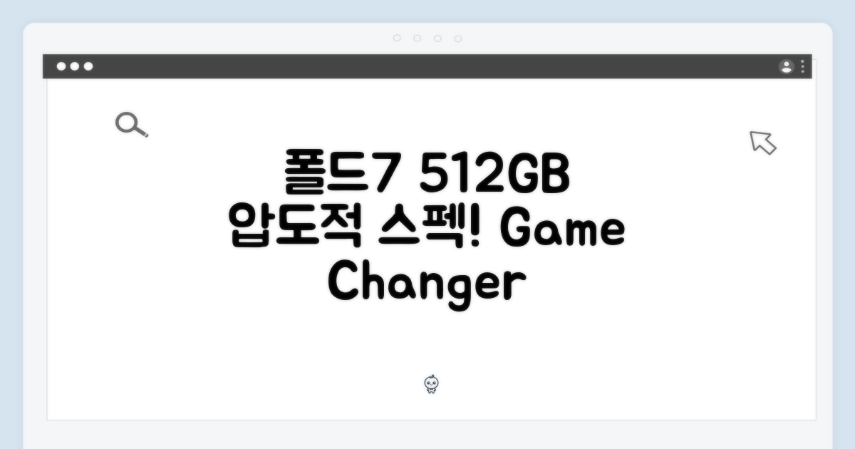 압도적 스펙, 폴드7 512GB