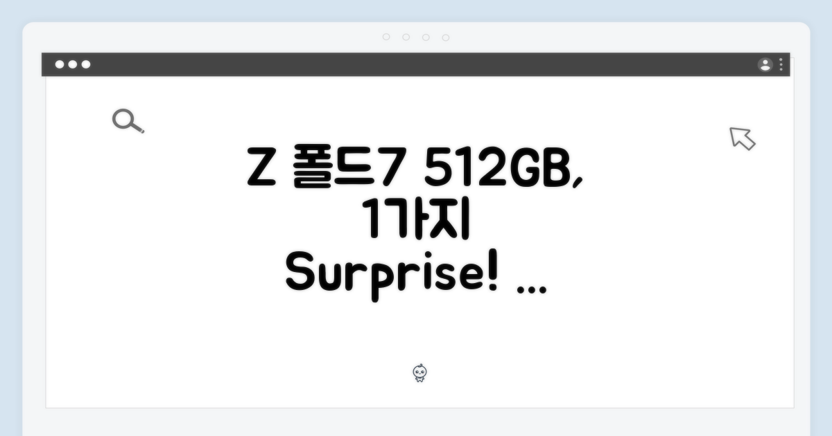 갤럭시 Z 폴드7 5G 512GB 1가지 특별함